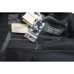 Burberry London Gray S150s Wool 2 Pc Suit Jacket Pants Sz 50R BIG GUY NEW